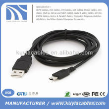 USB A Para Mini B 5Pin Sync Carregamento Cabo Para MP3 MP4 Digital Camera Celular